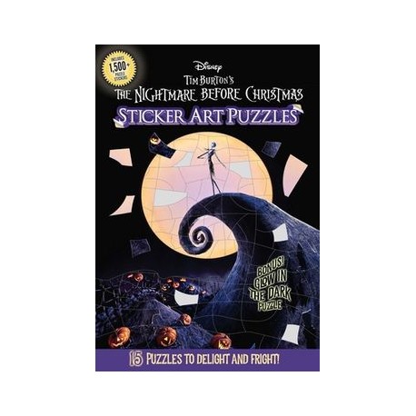 The Nightmare Before Christmas Sticker art Puzzles (libro en Inglés)
