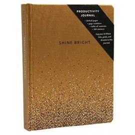 Shine Bright Productivity Journal, Gold (libro en Inglés)
