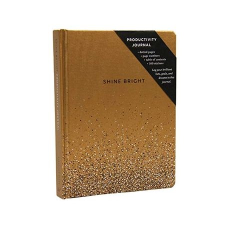 Shine Bright Productivity Journal, Gold (libro en Inglés)