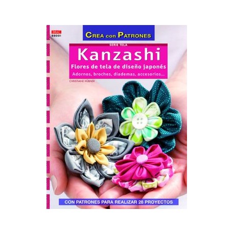 Kanzashi. Flores de Tela de Diseño Japonés